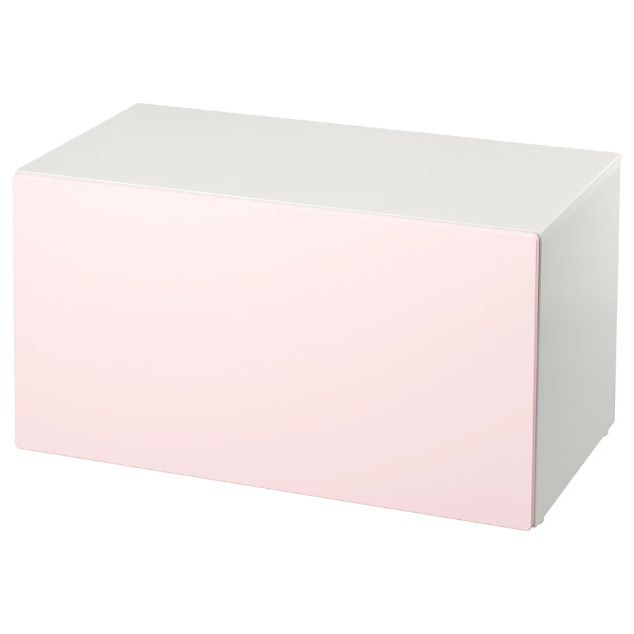 Шкаф детский - IKEA SMÅSTAD/SMASTAD, 90x50x48 см, белый/розовый, СМОСТАД ИКЕА (изображение №1)