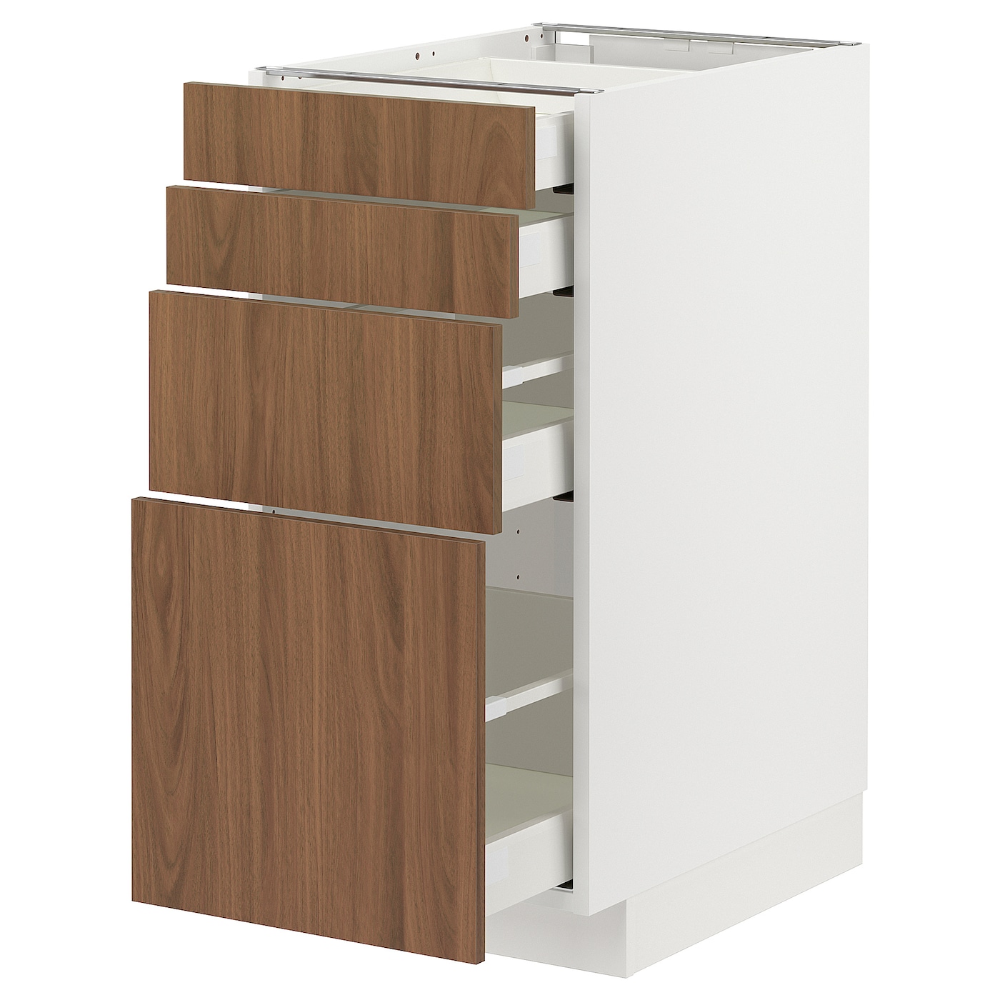 Напольный шкаф - METOD / MAXIMERA IKEA/ МЕТОД/ МАКСИМЕРА ИКЕА,  60х40 см, белый/коричневый