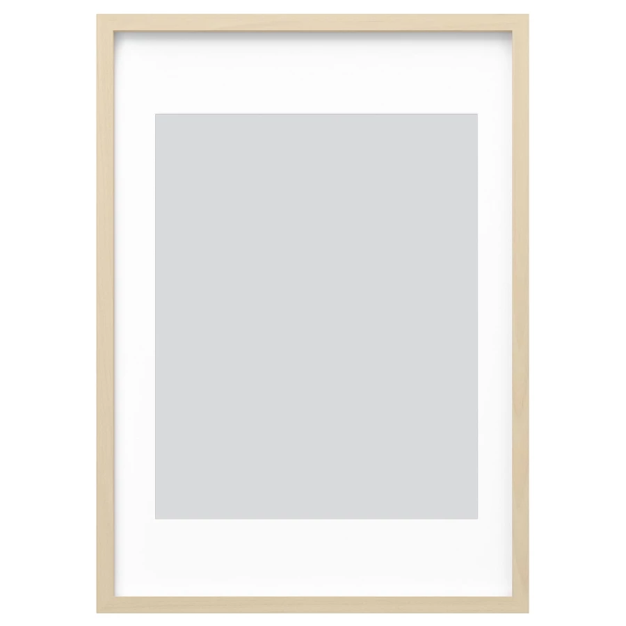Рамка - IKEA RÖDALM/RODALM/РОДАЛЬМ ИКЕА, 50х70 см, белый/бежевый (изображение №1)