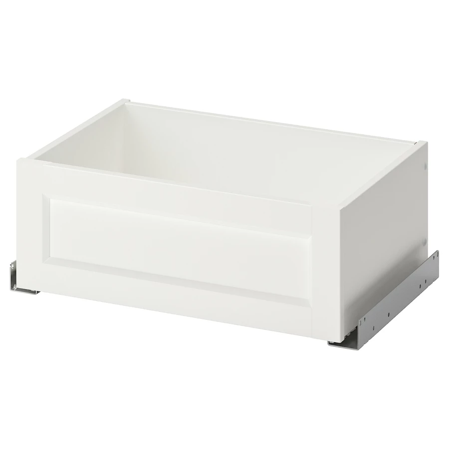 Ящик с фронтальной панелью - IKEA KOMPLEMENT, 50x35 см, белый КОМПЛИМЕНТ ИКЕА (изображение №1)