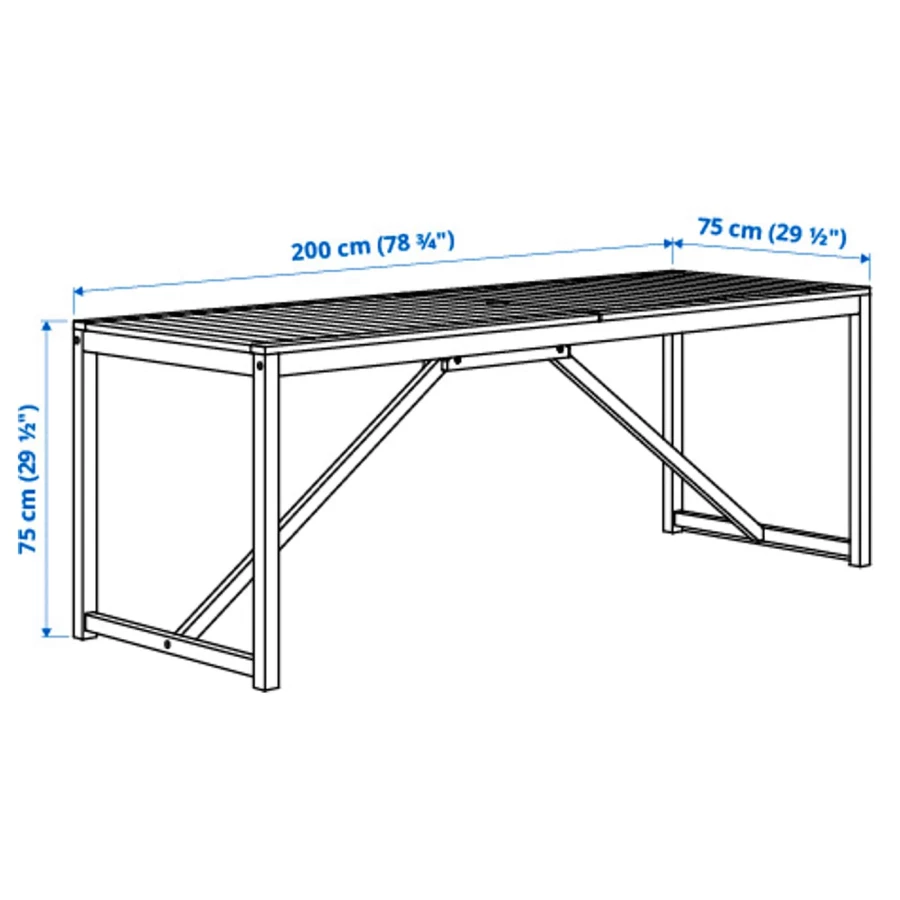 Стол +6 стульев с подлокотниками - NÄMMARÖ IKEA/НАММАРО ИКЕА, 44х44х7 см, коричневый (изображение №3)