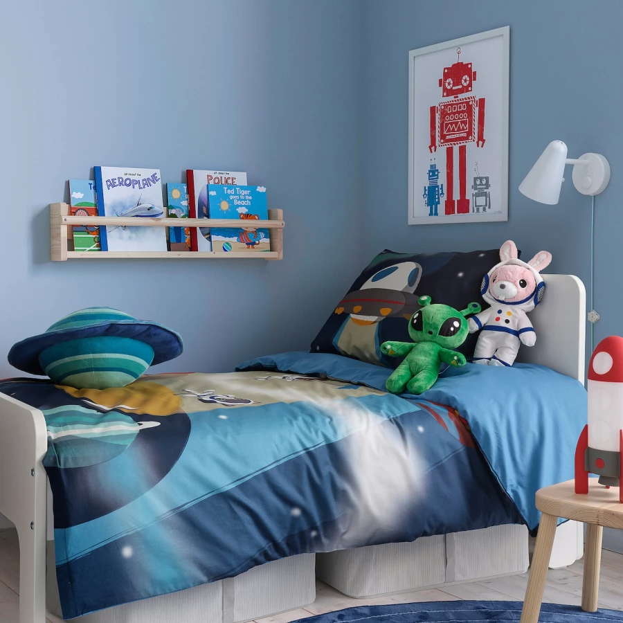 Плюшевый космонавт в скафандре - IKEA AFTONSPARV/АФТОНСПАРВ ИКЕА, разноцветный (изображение №7)