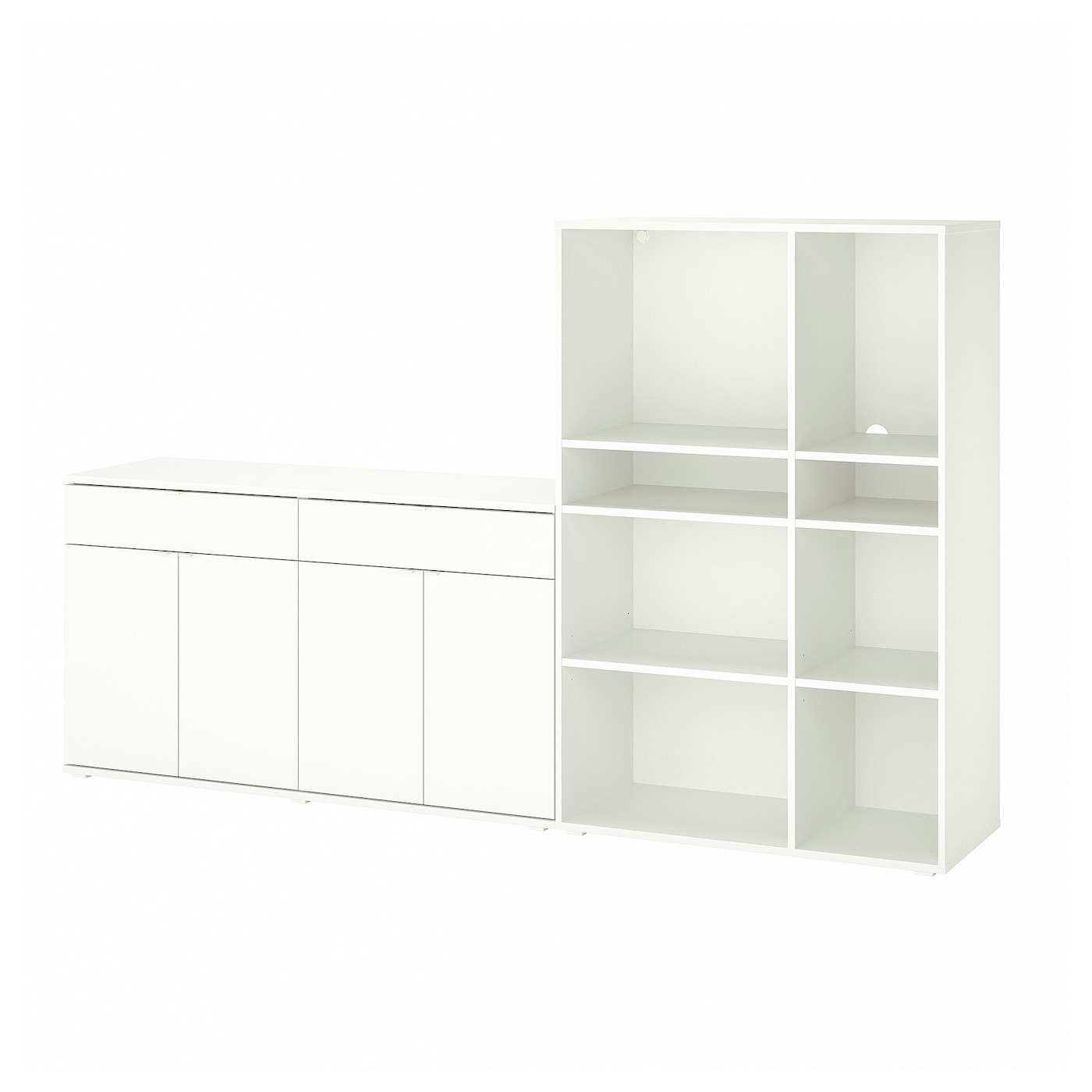 Комбинация для хранения - VIHALS IKEA/ ВИХАЛС ИКЕА, 235x37x140 см, белый