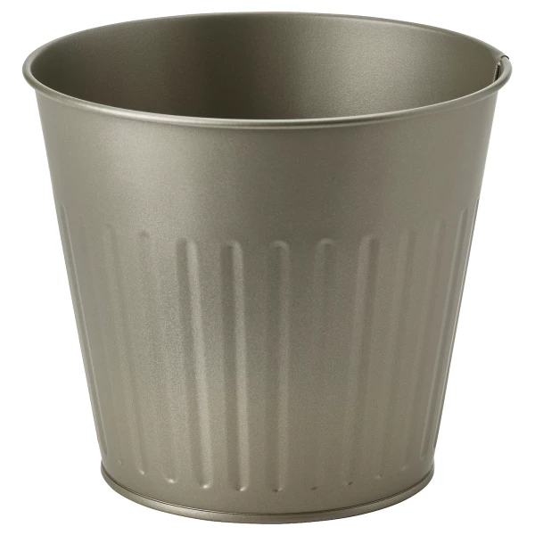 Горшок для растений - IKEA CITRONMELISS, 15 см, серый, ЦИТРОНМЕЛИСС ИКЕА