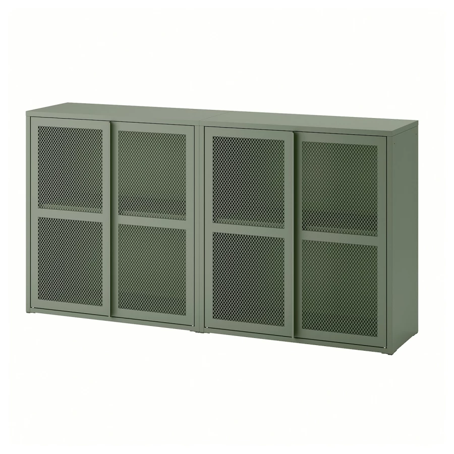 Шкаф - IVAR IKEA/ ИВАР ИКЕА, 160х83 см, зеленый (изображение №1)