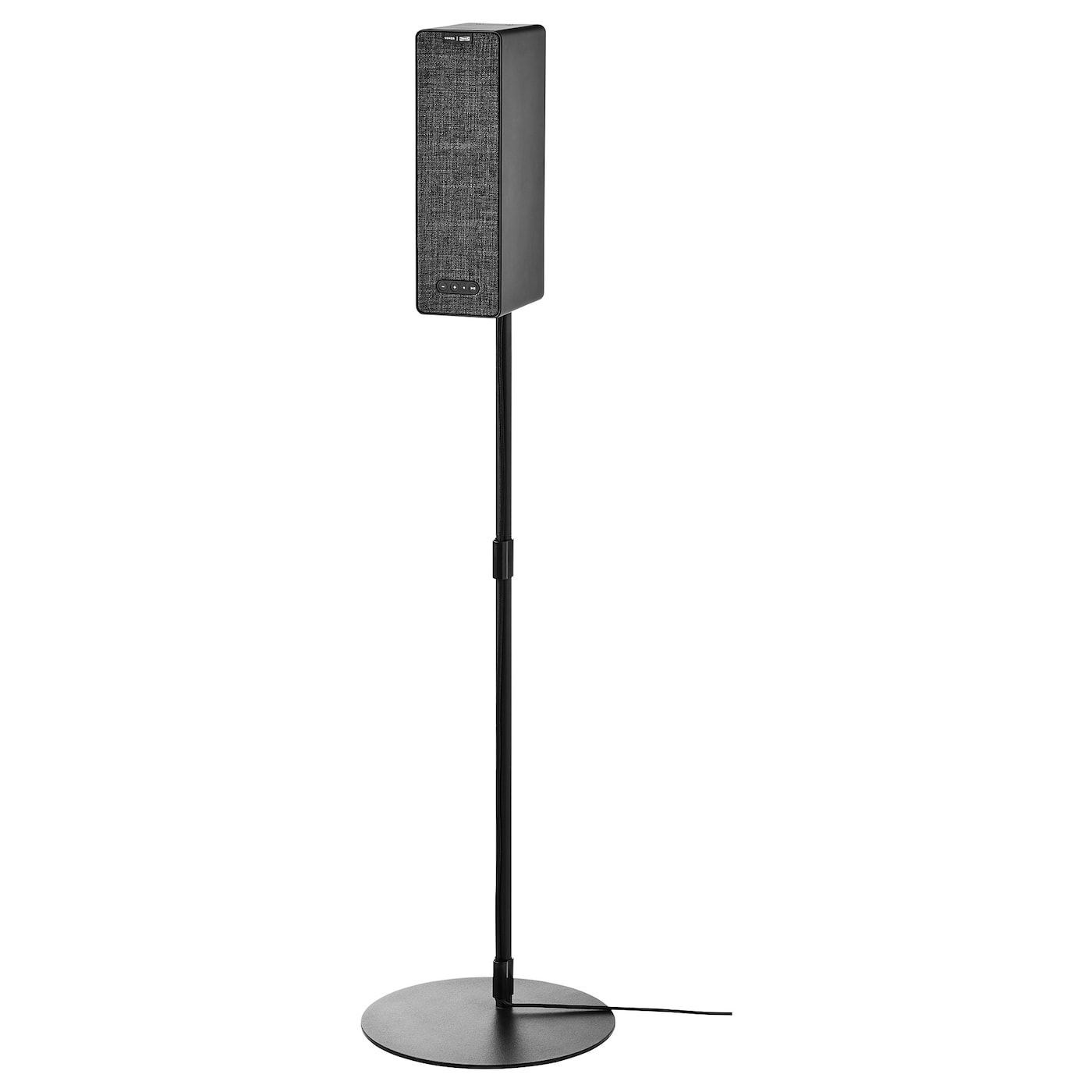 Колонка Wi-Fi с напольной подставкой - IKEA SYMFONISK, 117 см, черный, СИМФОНИСК ИКЕА