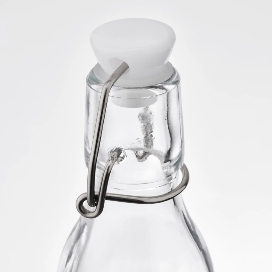Бутылка с крышкой, 3 шт. - IKEA KORKEN, 15 см, стекло, КОРКЕН ИКЕА (изображение №2)