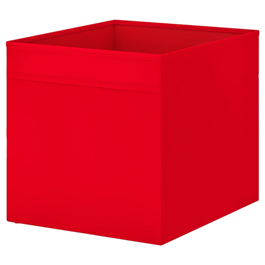 Коробка -  DRÖNA/ DRОNA IKEA/ ДРЕНА ИКЕА, 33х33 см, красный (изображение №1)