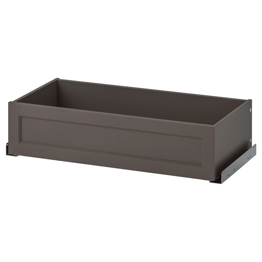 Ящик с фронтальной панелью - IKEA KOMPLEMENT, 75x35 см, темно-серый КОМПЛИМЕНТ ИКЕА (изображение №1)