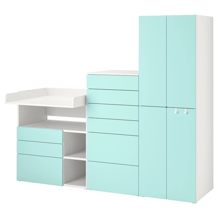 Шкаф детский - IKEA PLATSA/SMÅSTAD/SMASTAD, 210x79x181 см, белый ...