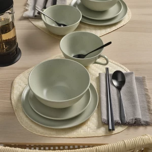 Второе фото. Тарелка - ИКЕА MOSSMAL/МОССМАЛ ИКЕА, 22 см, зеленый