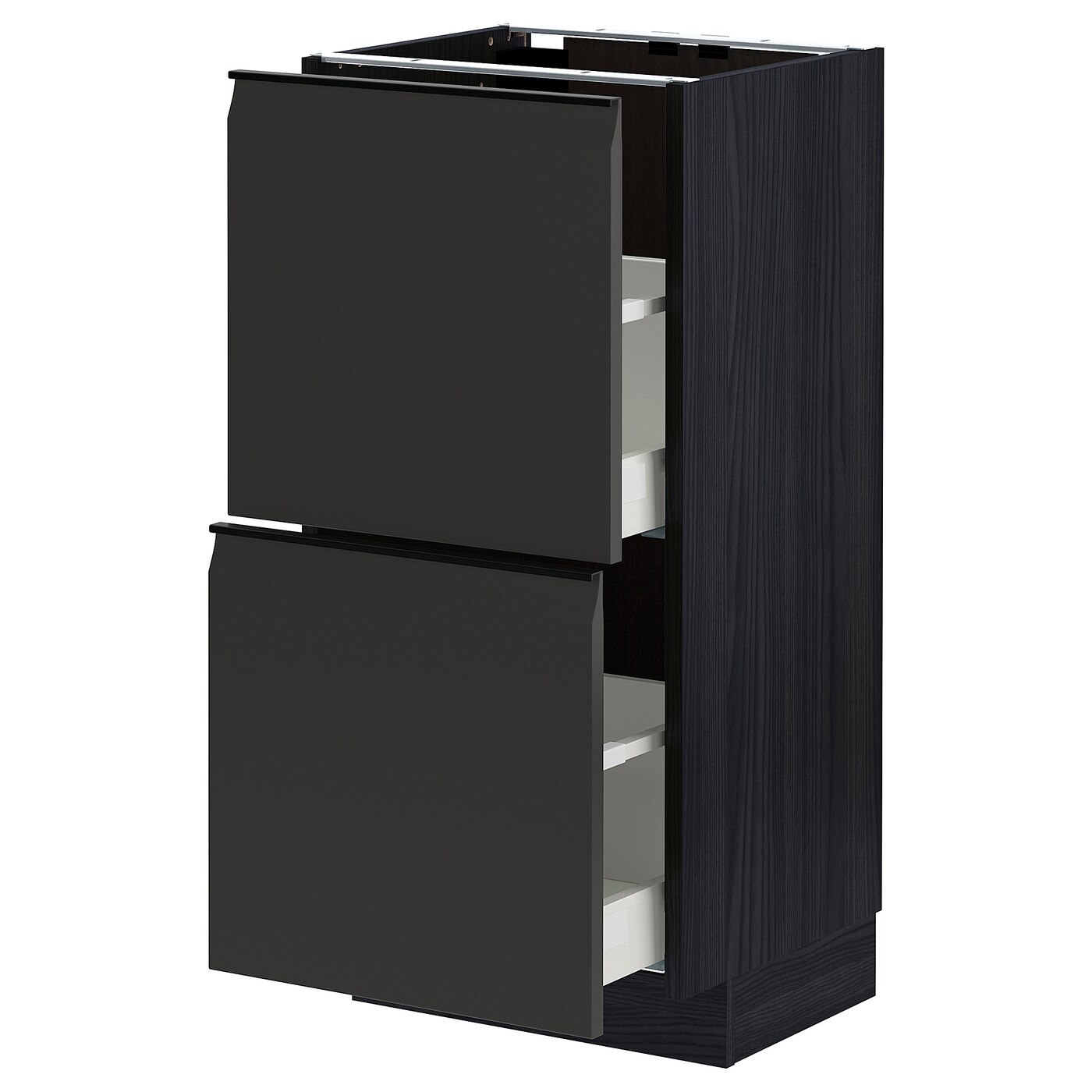 Напольный шкаф - IKEA METOD MAXIMERA, 88x39x40см, черный, МЕТОД МАКСИМЕРА ИКЕА