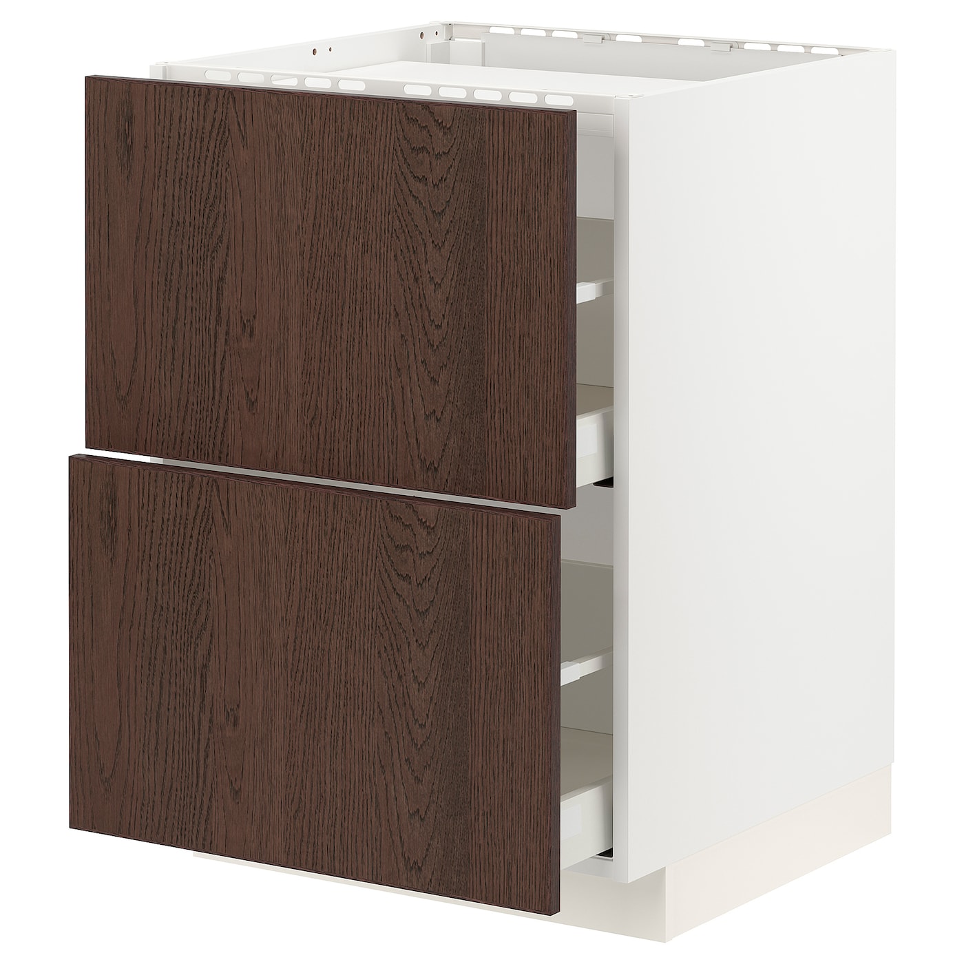Напольный шкаф - METOD / MAXIMERA IKEA/ МЕТОД/ МАКСИМЕРА ИКЕА,  60х88 см, белый/коричневый