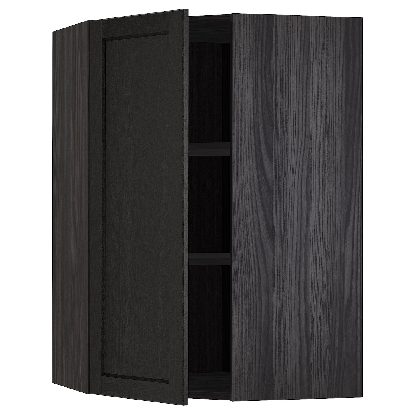 METOD Навесной шкаф - METOD IKEA/ МЕТОД ИКЕА, 100х68 см, черный
