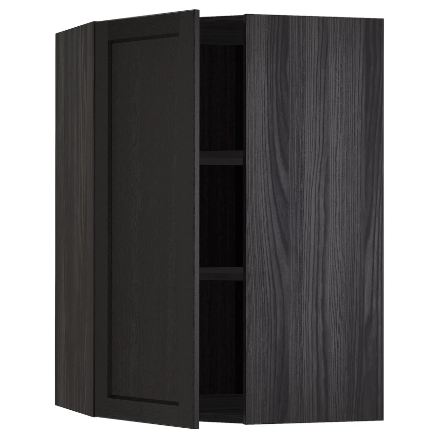 METOD Навесной шкаф - METOD IKEA/ МЕТОД ИКЕА, 100х68 см, черный (изображение №1)