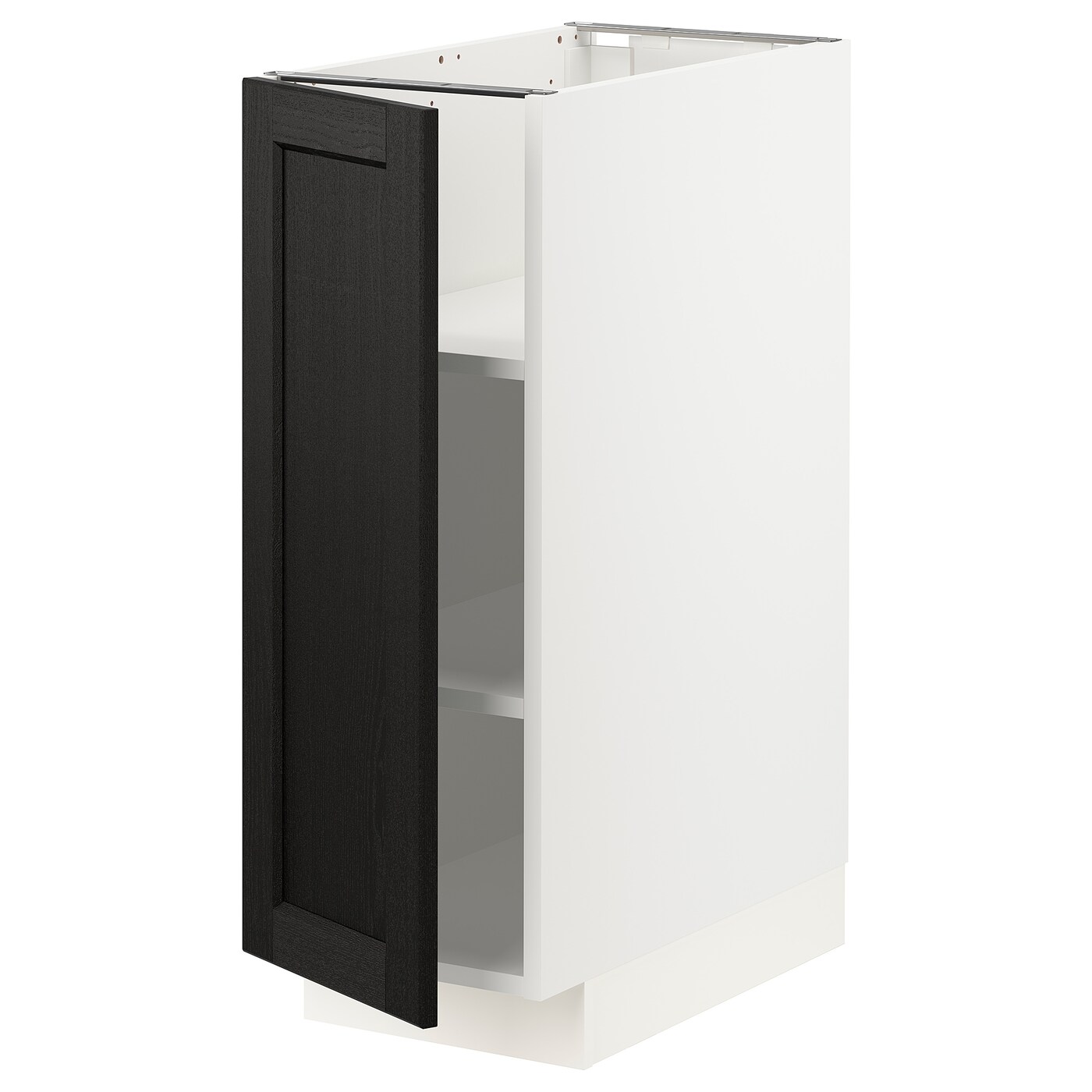 Тумба - IKEA METOD/МЕТОД ИКЕА, 80х60 см, черный/белый