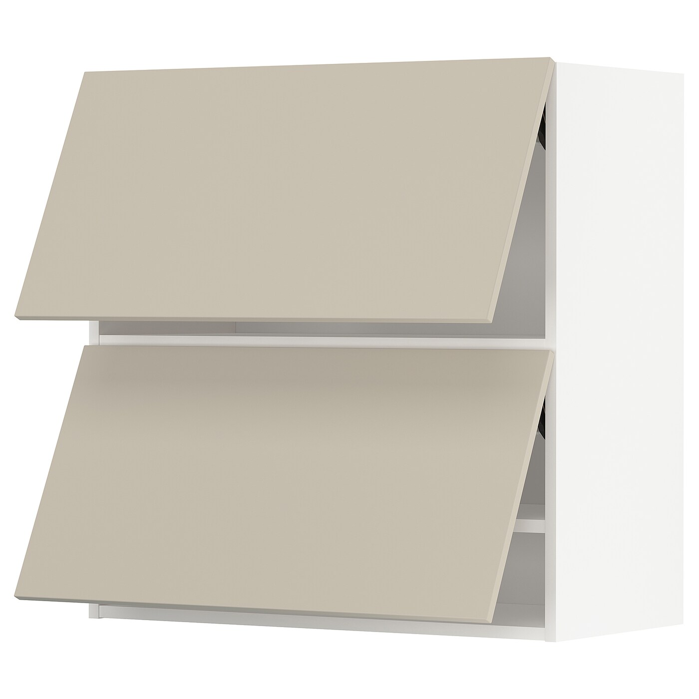 Навесной шкаф - METOD IKEA/ МЕТОД ИКЕА, 80х80 см, белый/светло-коричневый