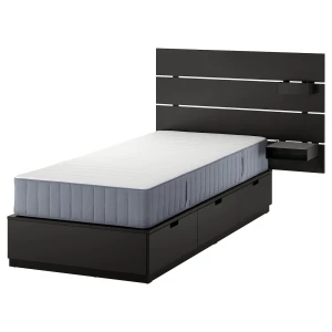 NORDLI Каркас кровати с контейнером и матрасом ИКЕА