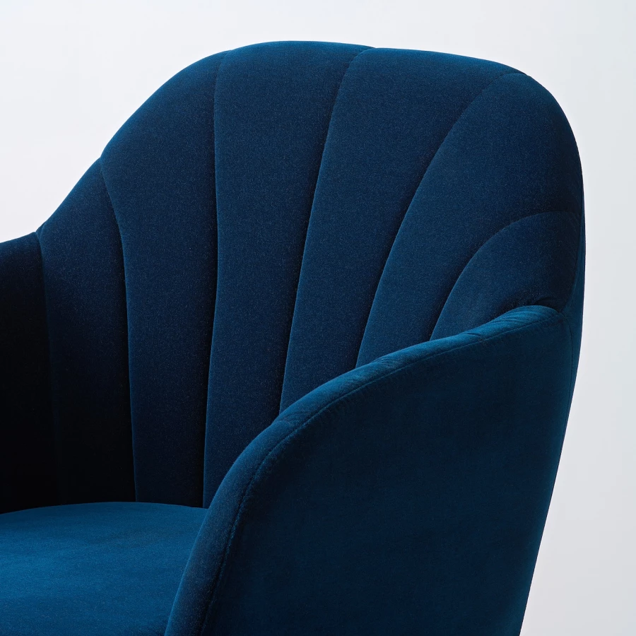 Кресло - IKEA BÄSTDAL/BASTADAL, 60х66х80 см, синий, БОСТДАЛ ИКЕА (изображение №4)