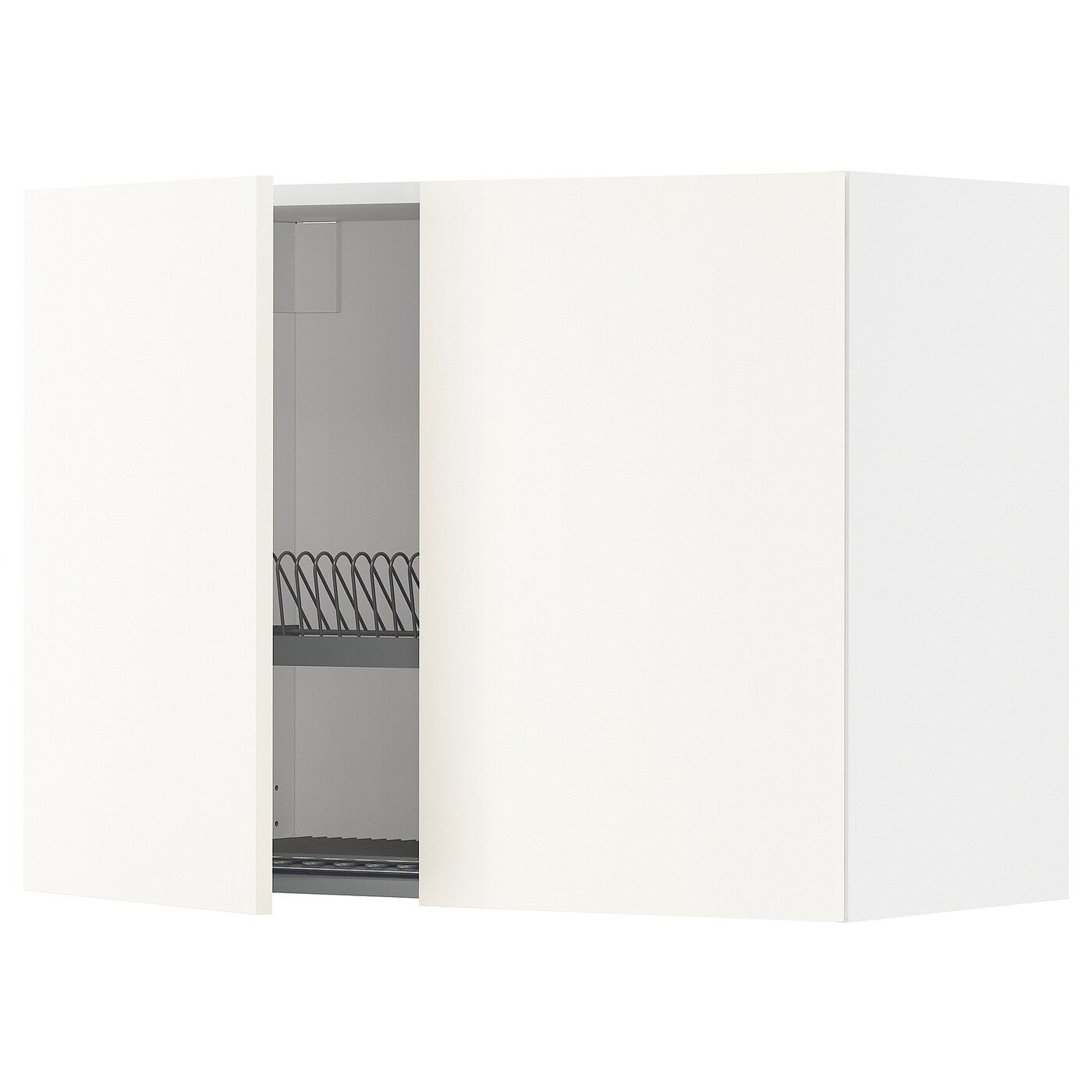 Навесной шкаф с сушилкой - METOD IKEA/ МЕТОД ИКЕА, 60х80 см, светло-кремовый/белый