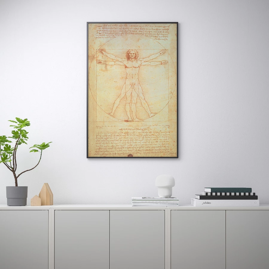 Постер - IKEA BILD, 61х91 см, «Витрувианский человек», БИЛЬД ИКЕА (изображение №3)