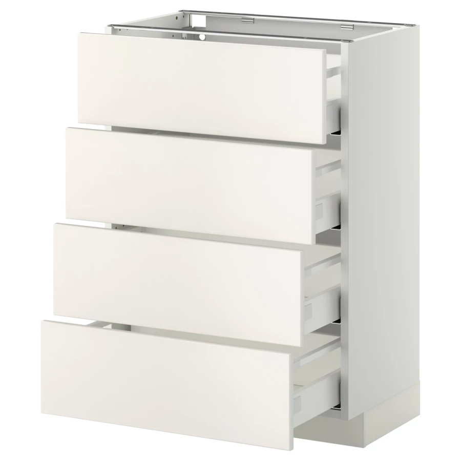 Напольный кухонный шкаф  - IKEA METOD MAXIMERA, 88x39x60см, белый, МЕТОД МАКСИМЕРА ИКЕА (изображение №1)