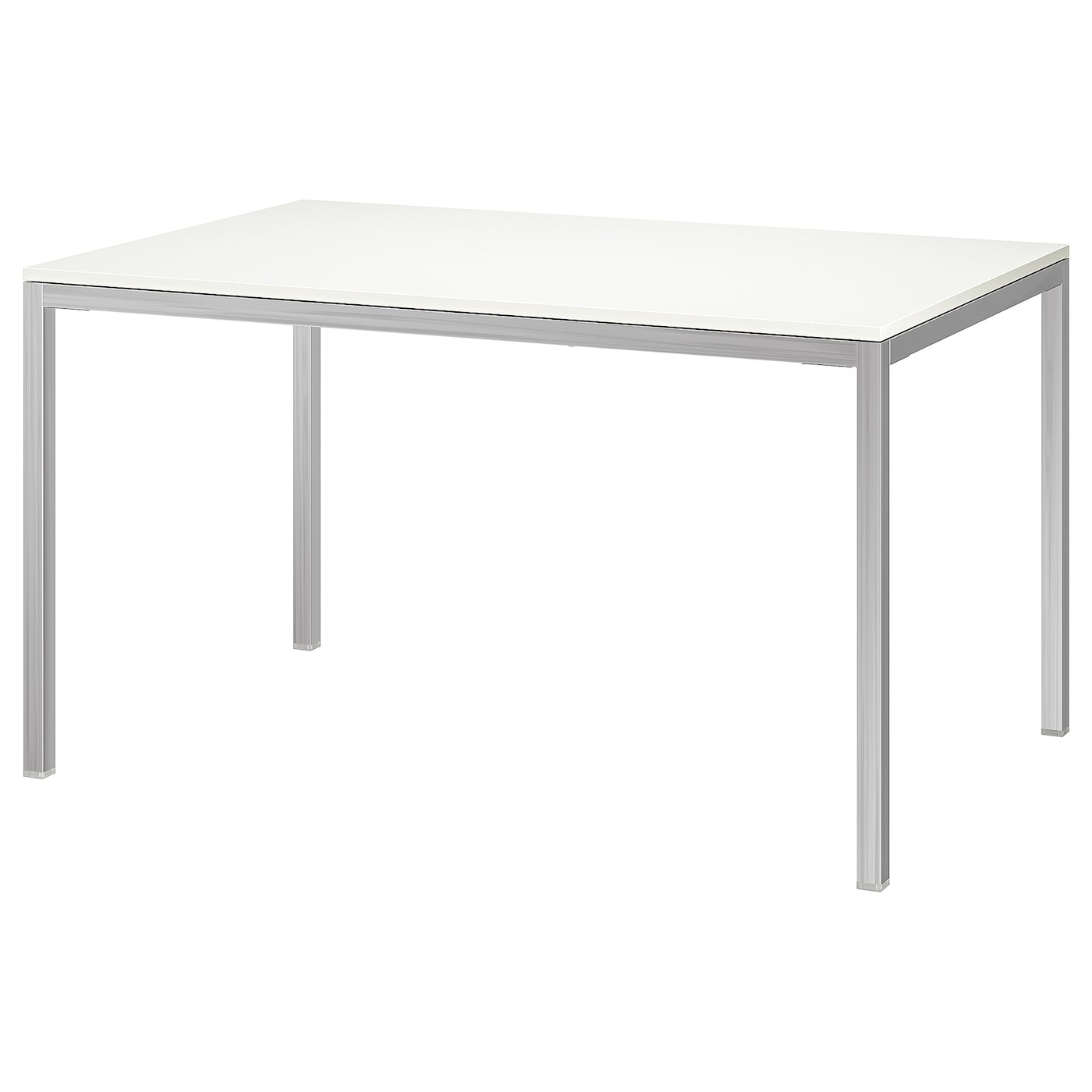 Стол обеденный - IKEA TORSBY, 135х85х75 см, белый/металлик, ТОРСБИ ИКЕА