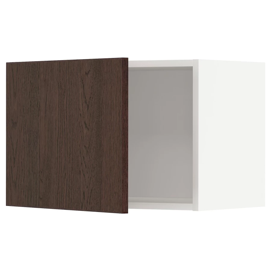 METOD Навесной шкаф - METOD IKEA/ МЕТОД ИКЕА, 40х60 см, белый/коричневый (изображение №1)