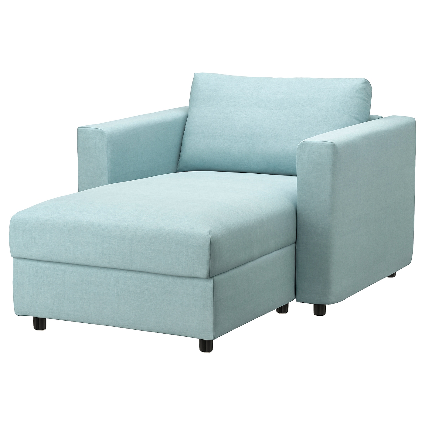 Кресло-кровать - IKEA VIMLE, 111х164х83 см, голубой, ВИМЛЕ ИКЕА