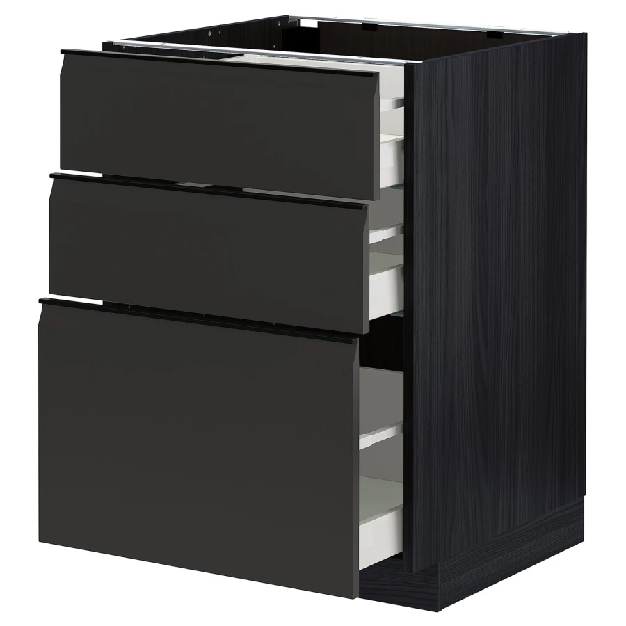 Напольный шкаф - METOD / MAXIMERA IKEA/ МЕТОД/ МАКСИМЕРА ИКЕА,  88х60 см, коричневый (изображение №1)