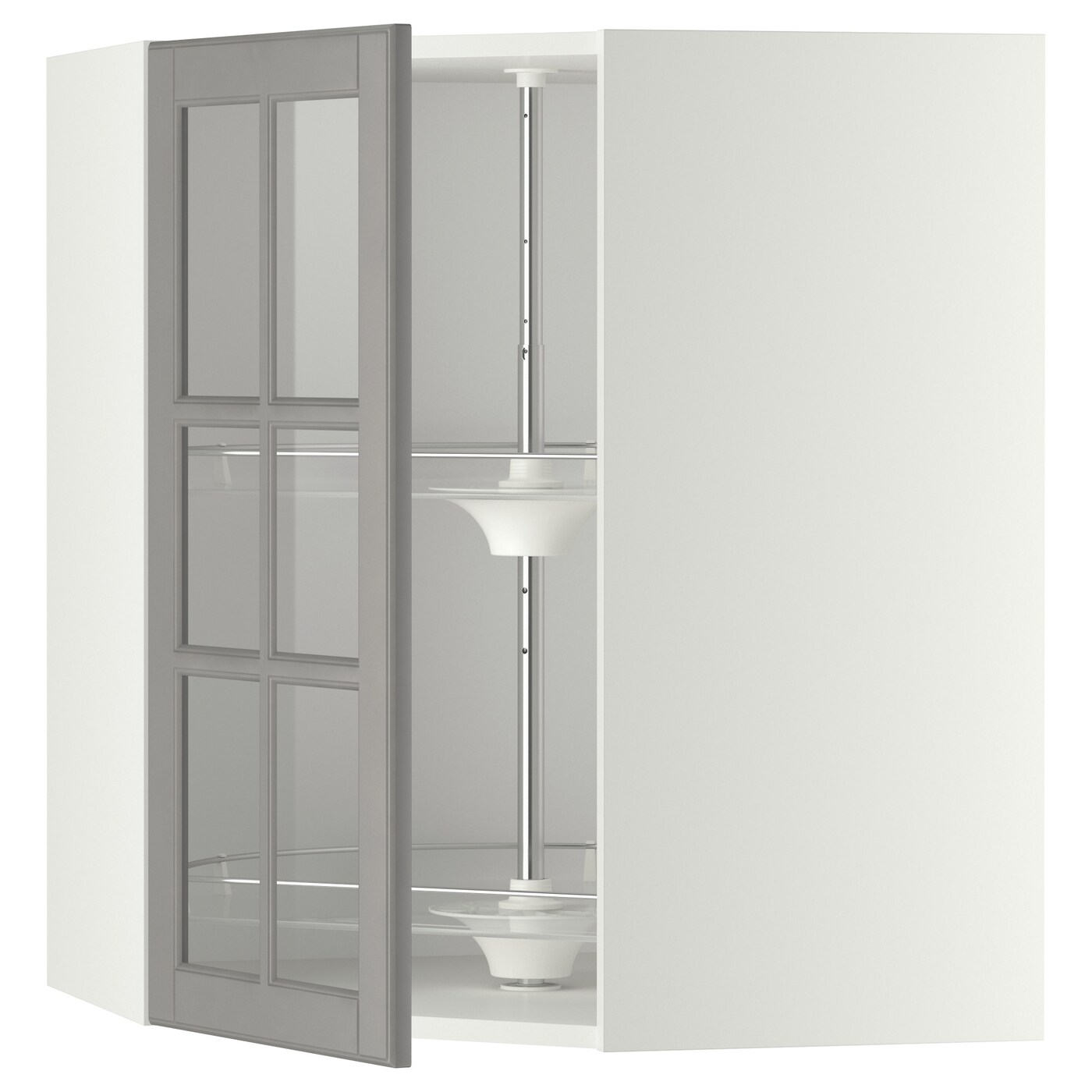 Навесной шкаф - METOD IKEA/ МЕТОД ИКЕА, 80х68 см, белый/серый