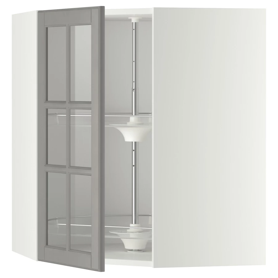 Навесной шкаф - METOD IKEA/ МЕТОД ИКЕА, 80х68 см, белый/серый (изображение №1)