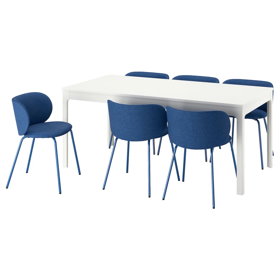 EKEDALEN / KRYLBO Стол и 6 стульев ИКЕА (изображение №1)