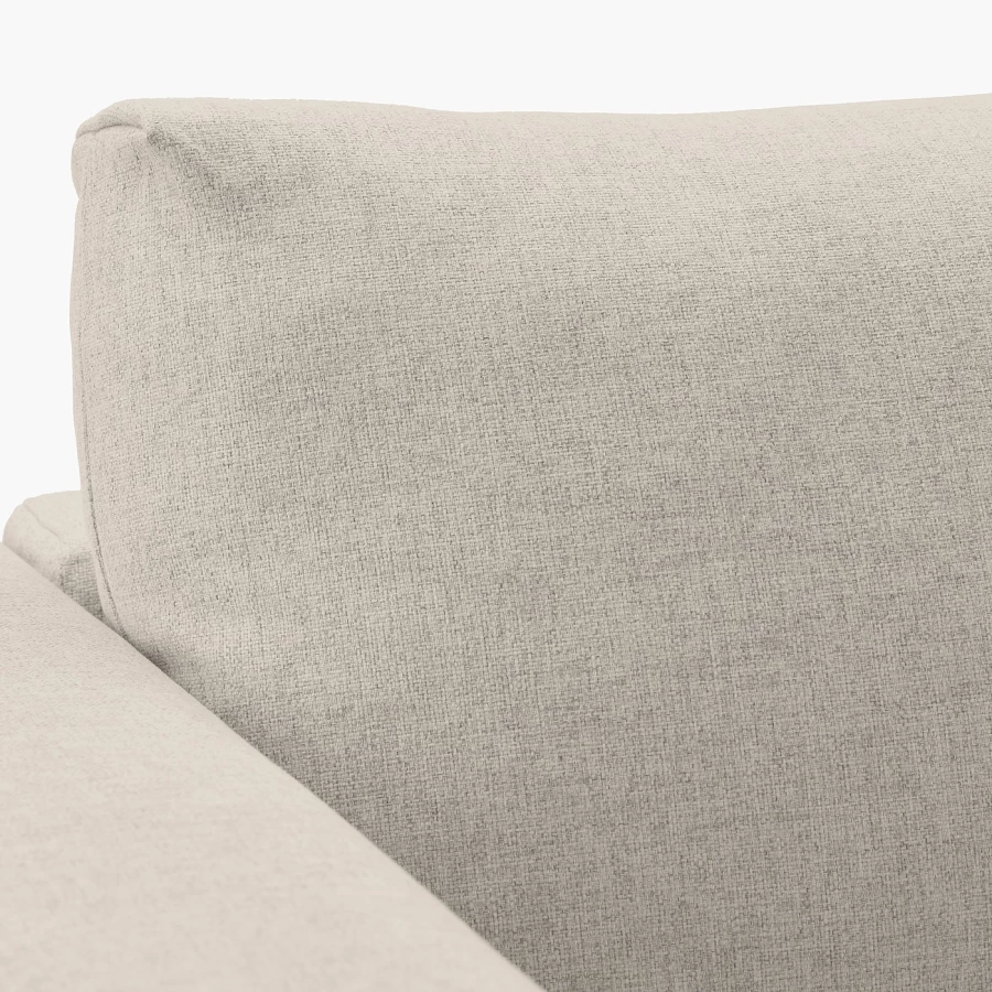 Угловой диван-кровать с шезлонгом - IKEA VIMLE/ВИМЛЕ ИКЕА, 249/349х83х164 см, белый (изображение №10)