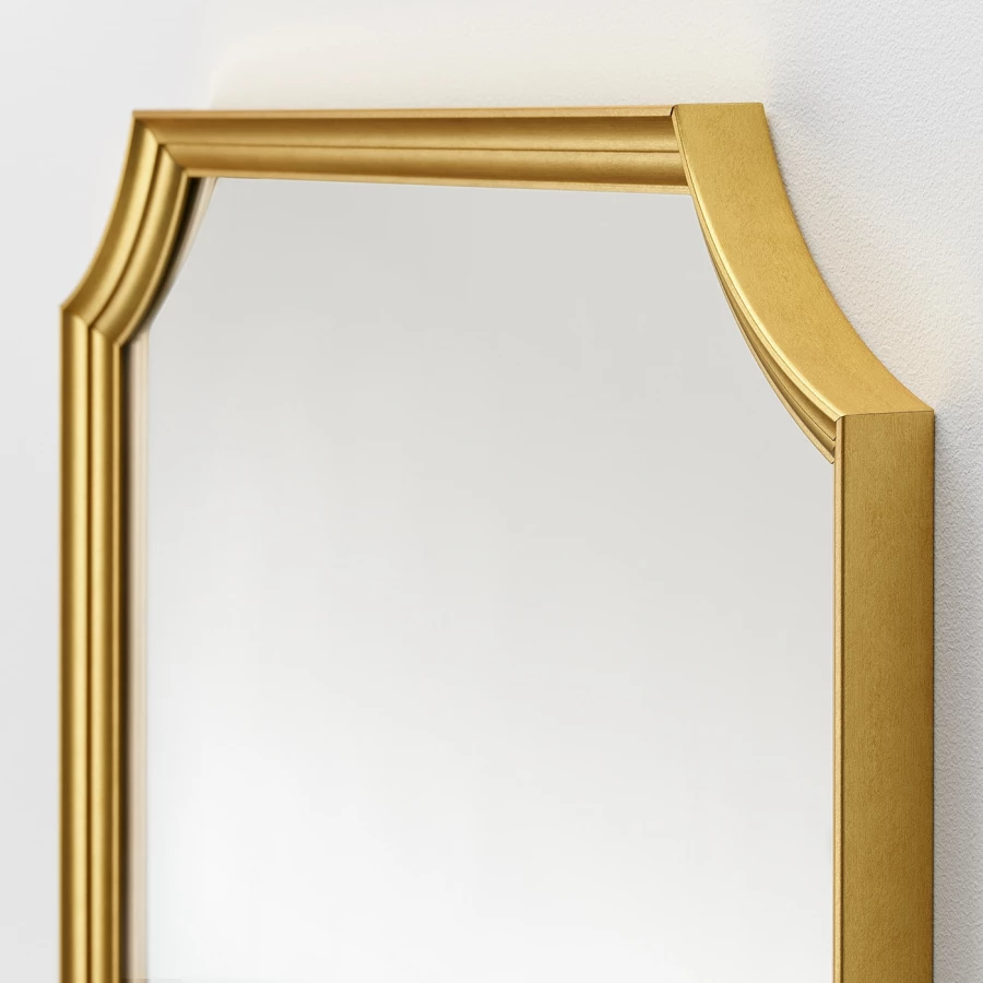 Зеркало - SVANSELE  IKEA/ СВАНСЕЛЕ ИКЕА, 73х158 см,  золотистый (изображение №3)