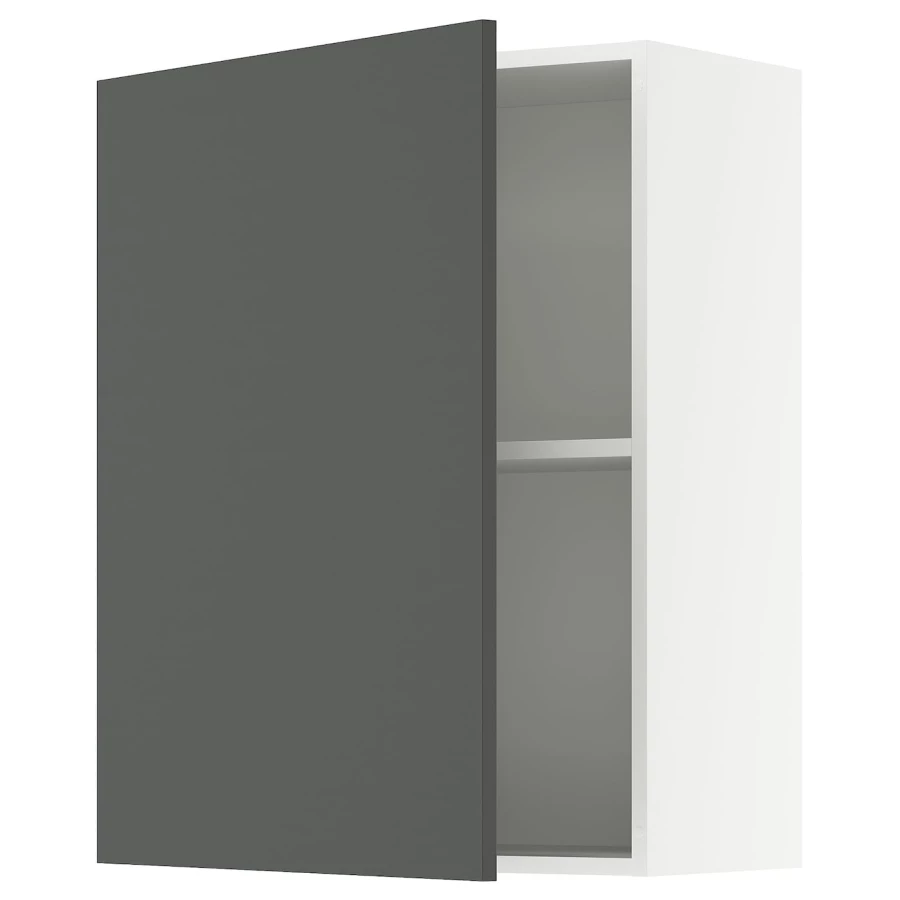 Кухонный навесной шкаф - IKEA KNOXHULT/КНОКСХУЛЬТ ИКЕА, 75x60х31 см, белый/черный (изображение №1)