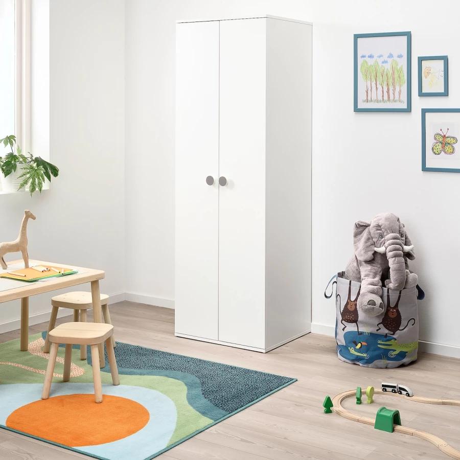 Шкаф детский - IKEA GODISHUS, 60x51x178 см, белый, ГОДИХУС ИКЕА (изображение №2)
