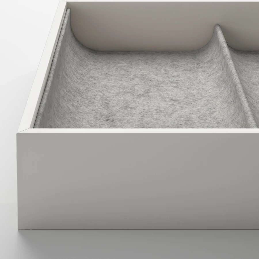 Вставка для выдвижного ящика - IKEA KOMPLEMENT/ КОМПЛИМЕНТ ИКЕА, 100x58 см, серый (изображение №7)