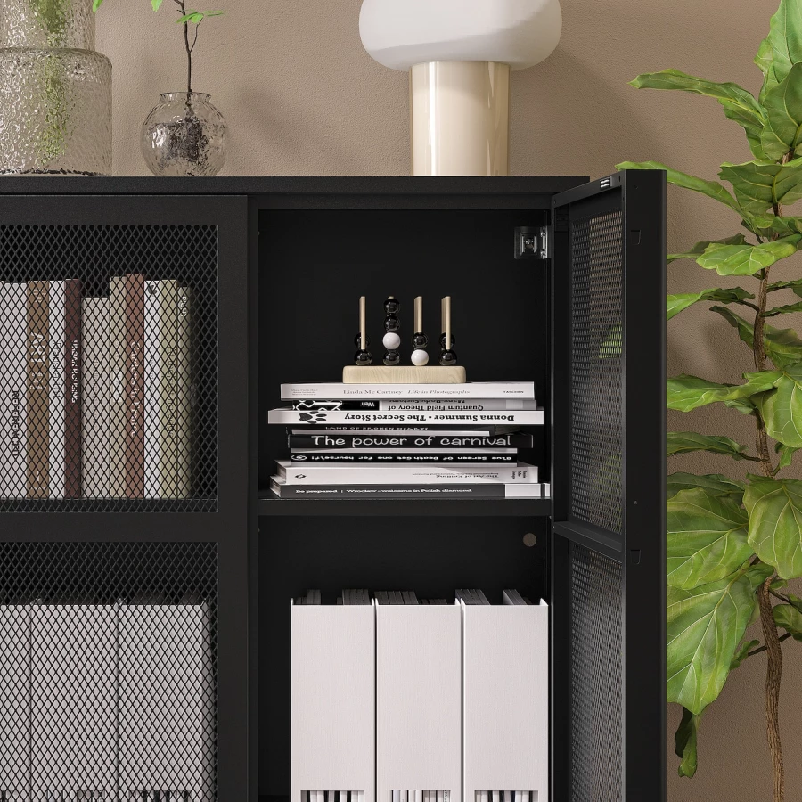 Шкаф - IVAR IKEA/ ИВАР ИКЕА, 160х83 см, черный (изображение №4)