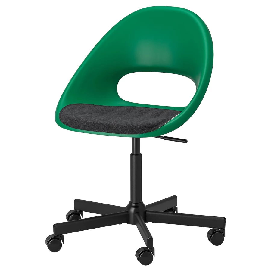 Офисный стул - ELDBERGET/MALSKÄR/MALSKAR, 67x67x90см, зеленый, ЭЛЬДБЕРГЕ МАЛЬСКАР ИКЕА (изображение №1)