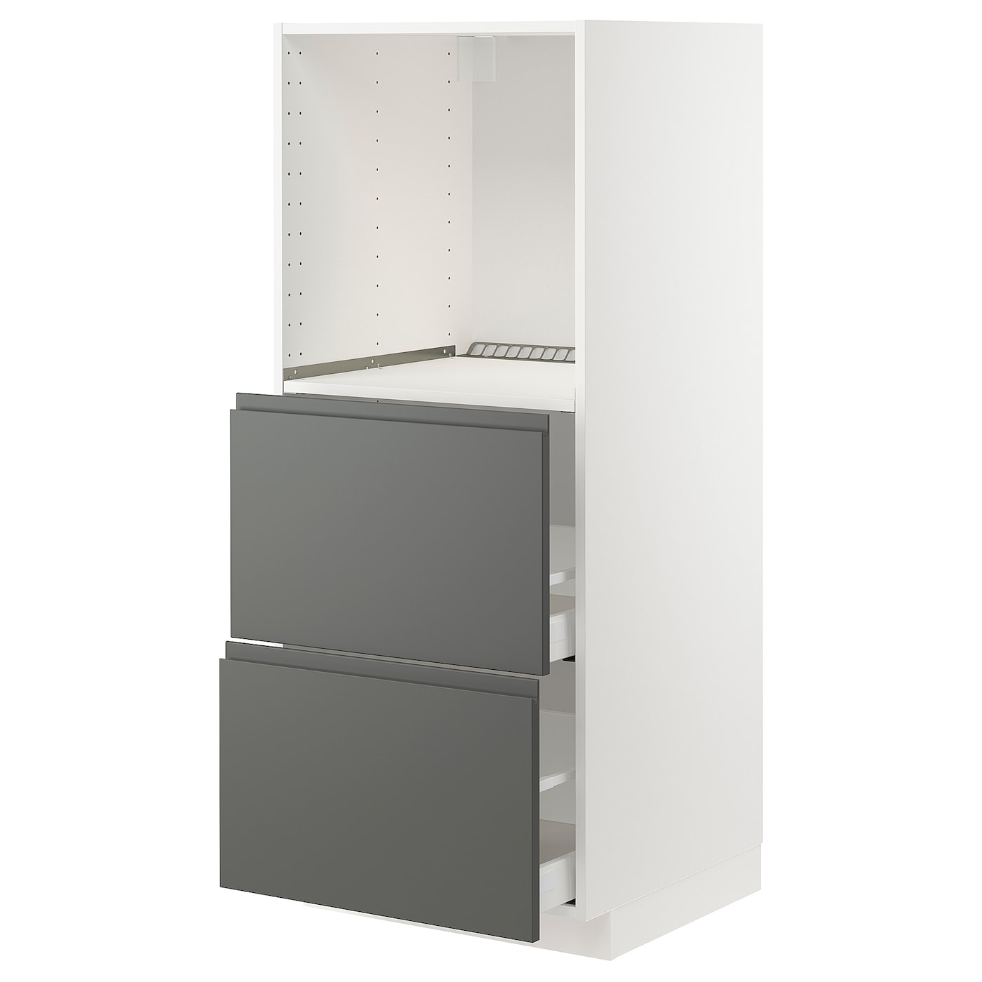 Напольный шкаф  - IKEA METOD MAXIMERA, 148x62,1x60см, белый/серый, МЕТОД МАКСИМЕРА ИКЕА