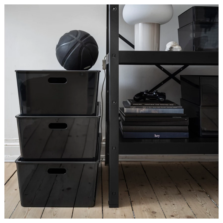 Органайзер - IKEA KUGGIS/КУГГИС ИКЕА, 37x54x21 см, черный (изображение №3)