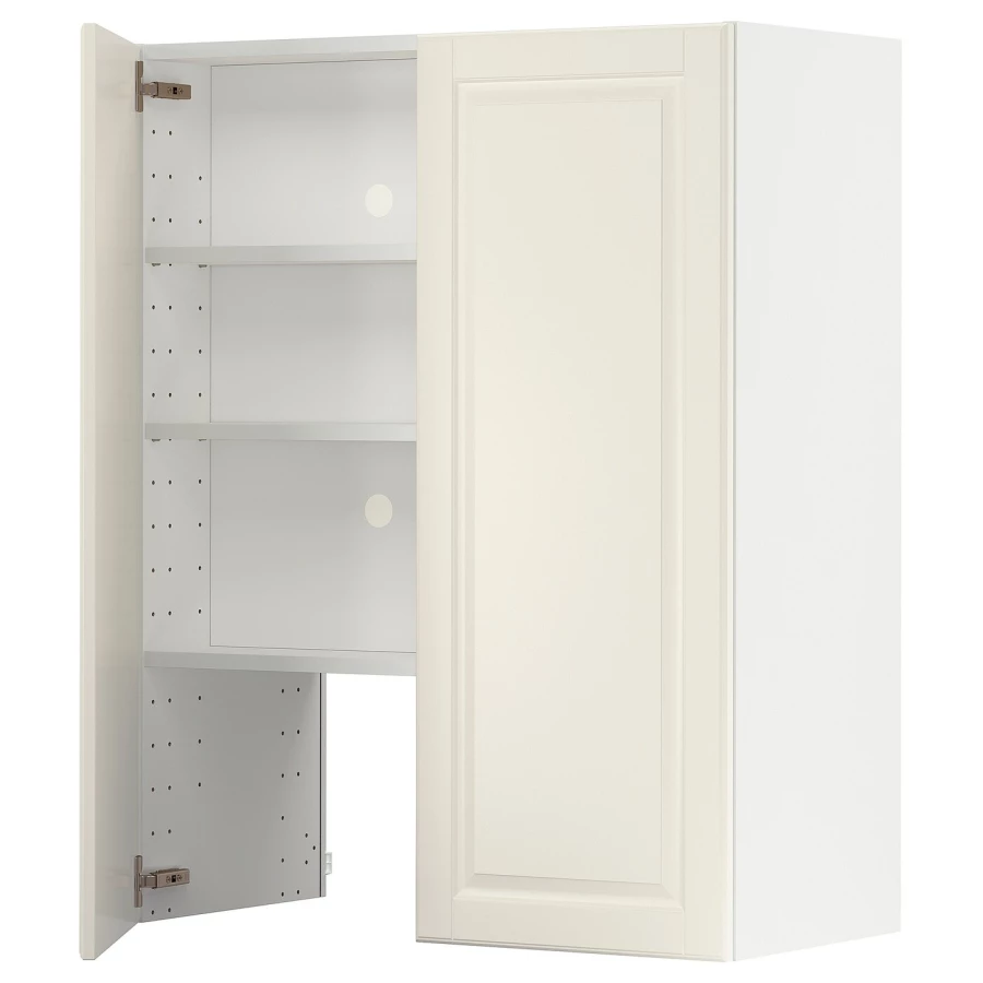 Навесной шкаф - METOD IKEA/ МЕТОД ИКЕА, 80х100 см, белый/кремовый (изображение №1)