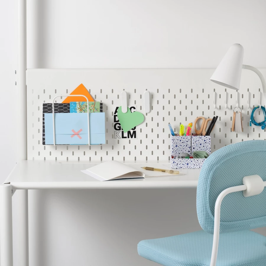 Столешница для кровати -  IKEA VITVAL/ВИТВАЛ ИКЕА, 95х45 см, белый (изображение №2)