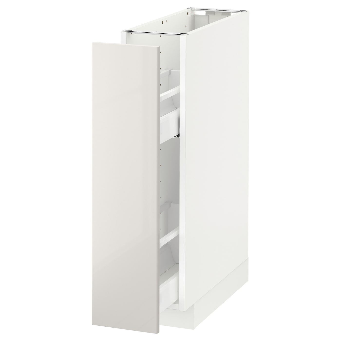 Напольный кухонный шкаф  - IKEA METOD, 88x62x20см, белый/светло-бежевый, МЕТОД ИКЕА