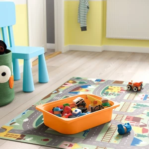 Второе фото. Шкаф с ящиком IKEA TROFAST/ТРУФАСТ ИКЕА, 34х44х56 см, белый/оранжевый