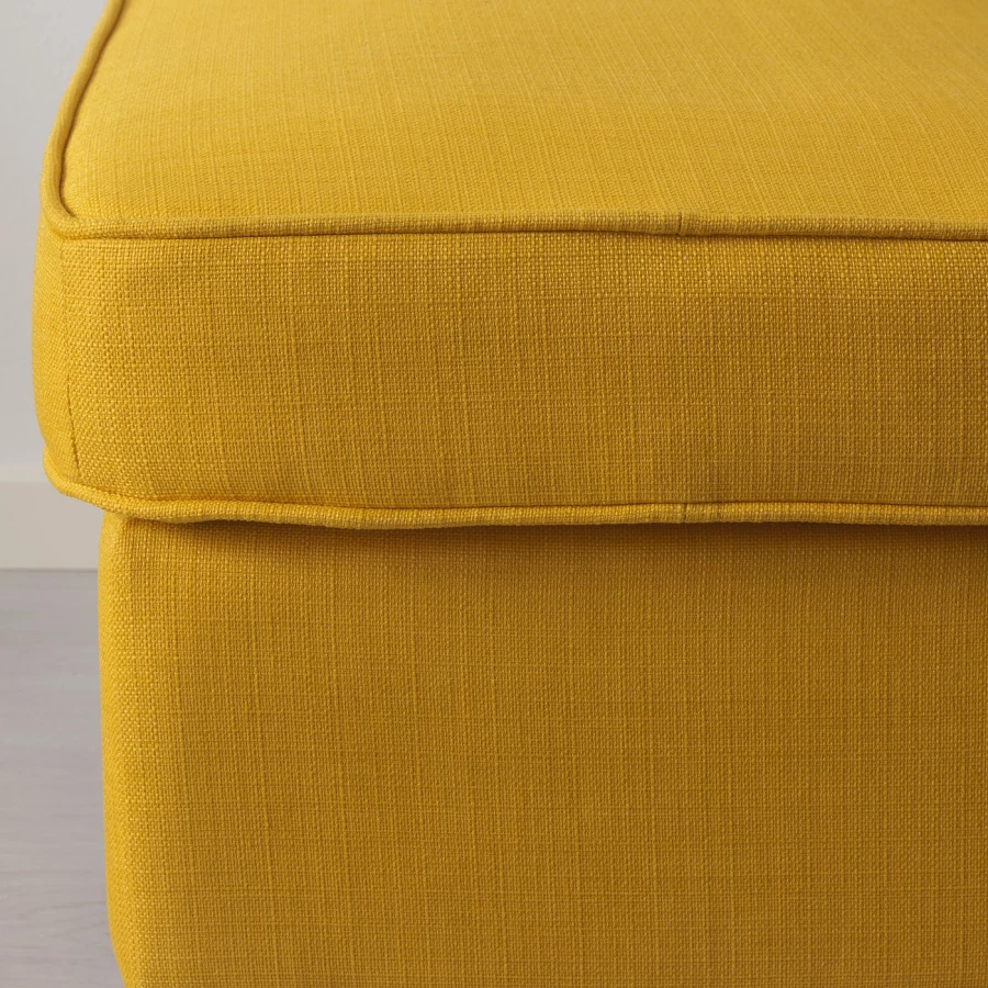 Кресло и табурет для ног - IKEA STRANDMON, 82х96х101 см,  желтый, СТРАНДМОН ИКЕА (изображение №4)