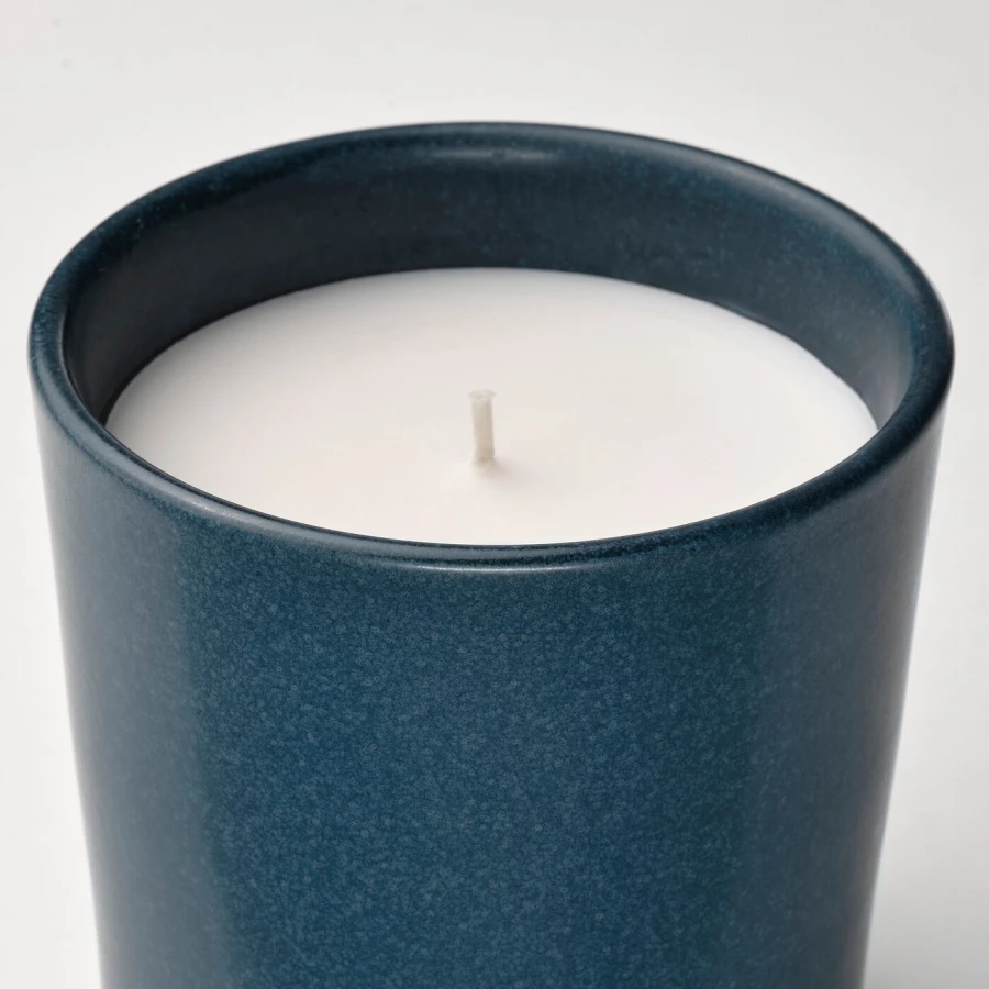 Ароматическая свеча - FRUKTSKOG IKEA/ ФРУКТСКОГ ИКЕА,  синий (изображение №7)