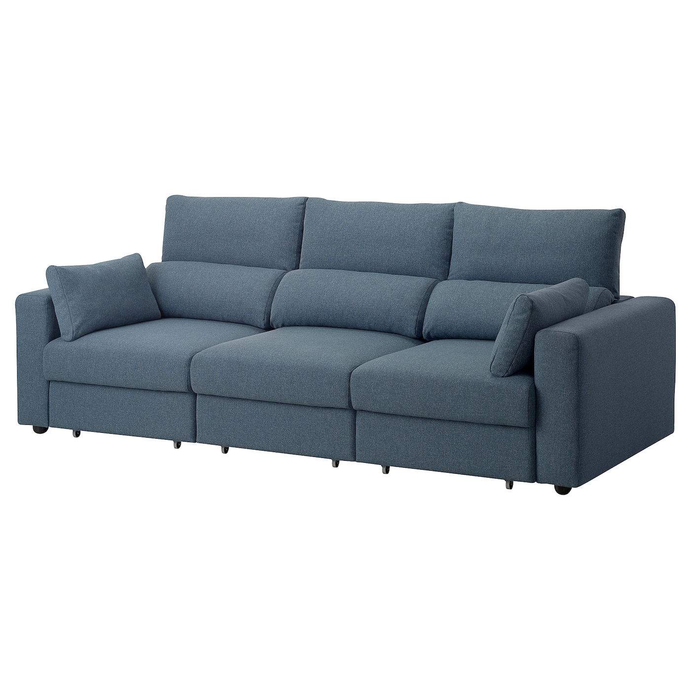 3-местный диван - IKEA ESKILSTUNA/ЭСКИЛЬСТУНА ИКЕА, 100х109х268 см, синий