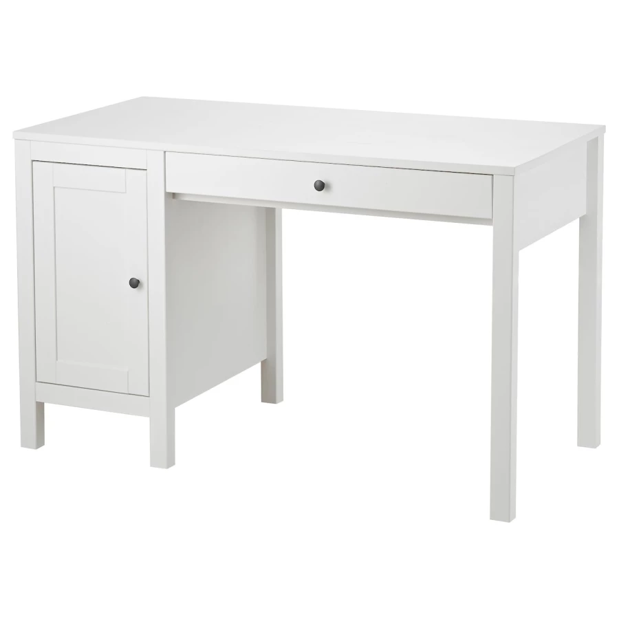 Письменный стол с ящиками - IKEA HEMNES/ ХЕМНЭС ИКЕА, 120х55 см, белый (изображение №1)